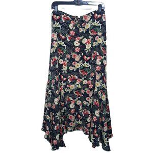 Floral Midi Corset Tie Assymetrical Skirt 12 Cottagecore Practical Magic